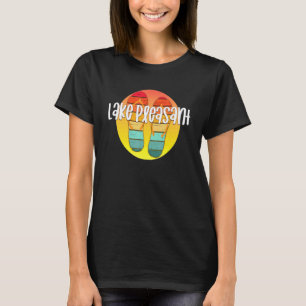 T-shirt Lac Agréable Indiana Retro Flipflop Sunset Graphi