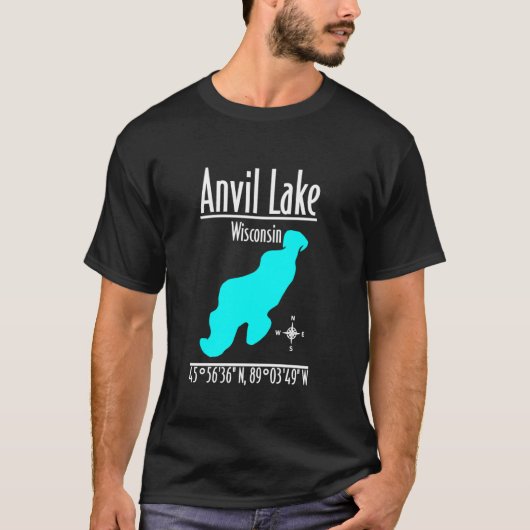 T-shirt Lac Anvil moderne - Wisconsin (Devant)