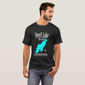 T-shirt Lac Anvil moderne - Wisconsin (Devant entier)