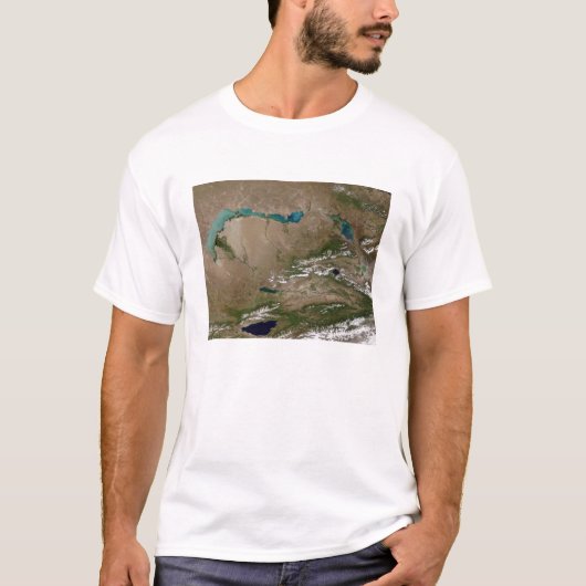 T-shirt Lac Balkhash dans l'est du Kazakhstan (Devant)