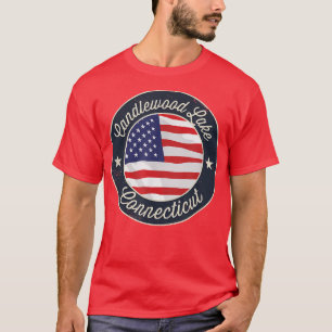 T-shirt Lac Candlewood - Souvenir patriotique du Connectic