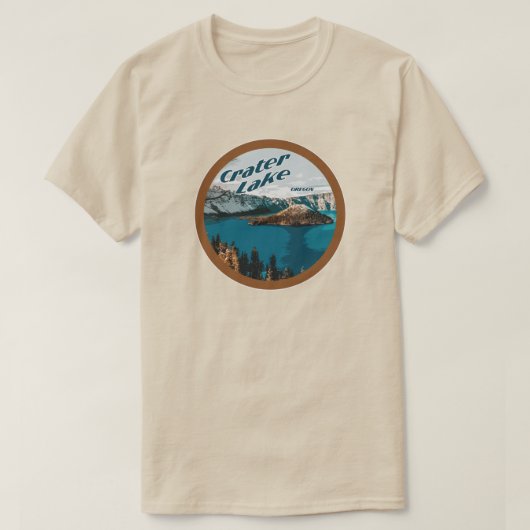 T-shirt Lac Crater - Oregon (Design devant)