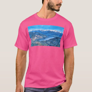 T-shirt Lac Cushman - Long des monts olympiques (aquarelle