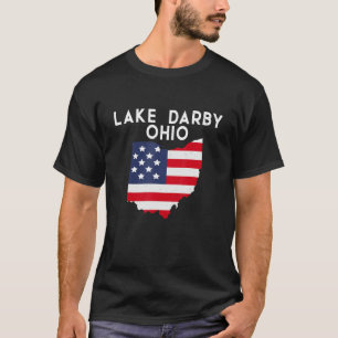 T-shirt Lac Darby Ohio USA State America Travel Ohioan