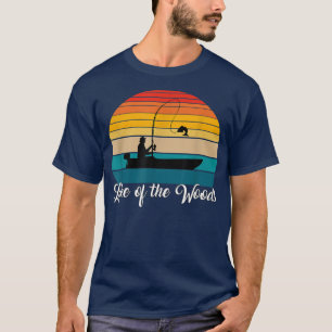 T-shirt Lac des Bois Souvenirs Cadeaux Pêche Vintage 