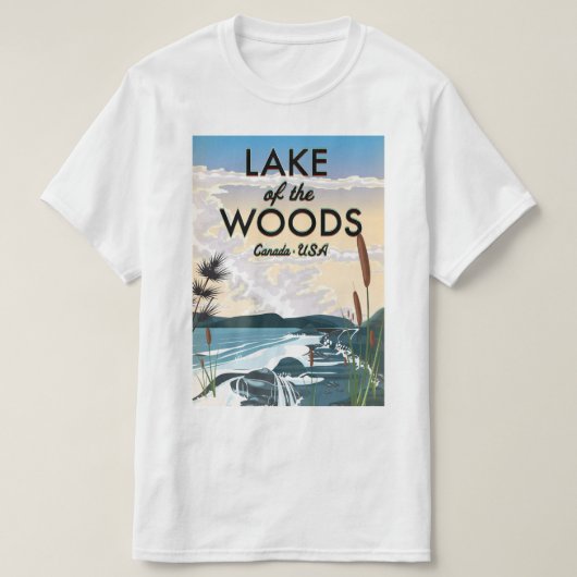 T-shirt Lac des Bois USA canada (Design devant)