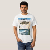 T-shirt Lac des Bois USA canada (Devant entier)