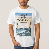 T-shirt Lac des Bois USA canada (Devant)