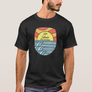 T-shirt Lac Eufaula Oklahoma Ok coucher de soleil vacances