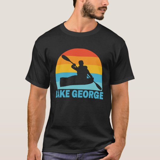 T-shirt Lac George New York Kayak (Devant)