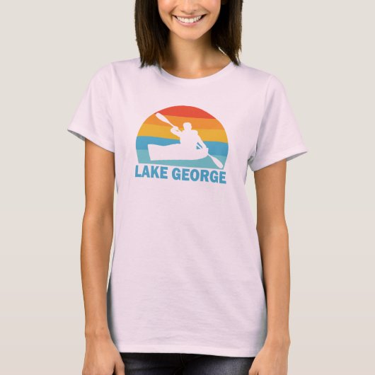 T-shirt Lac George New York Kayak (Devant)