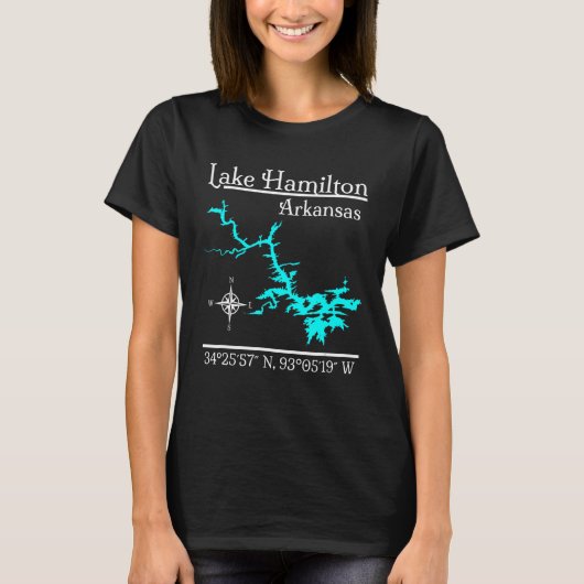 T-shirt Lac Hamilton Arkansas 3 (Devant)