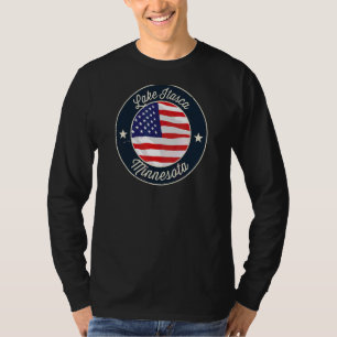T-shirt Lac Itasca Patriotique Minnesota Souvenir