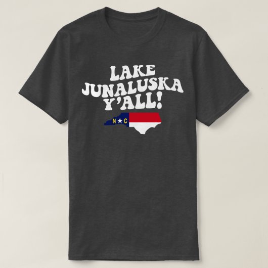 T-shirt Lac Junaluska Caroline du Nord NC Drapeau mignon S (Design devant)