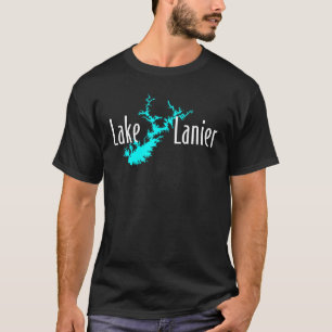 T-shirt Lac Lanier Géorgie silhouette de lac