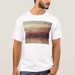 T-shirt Lac Leman avec le coucher de soleil, c.1876