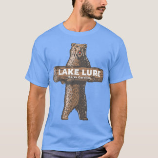 T-shirt Lac Lure North Carolina NC Growling Bear Vacation