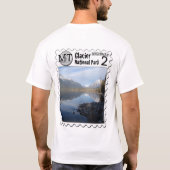 T-shirt Lac McDonald parks nationaux de glacier (Dos)