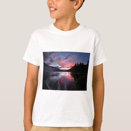T-shirt Lac Merced Sunset - Yosemite - Californie (Devant)