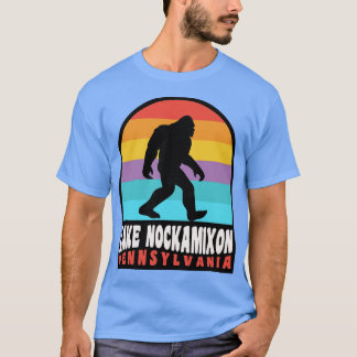 T-shirt Lac Nockamixon Pennsylvanie Retro Sunset