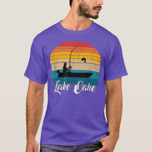 T-shirt Lac Oahe Souvenirs Cadeaux Pêche Cadeau Vintage 