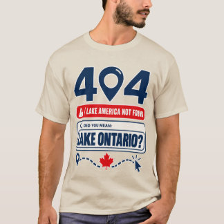 T-shirt Lac Ontario, Lac America Introuvable 404