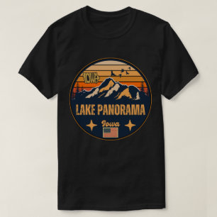 T-shirt Lac Panorama, Iowa Ia, États-Unis