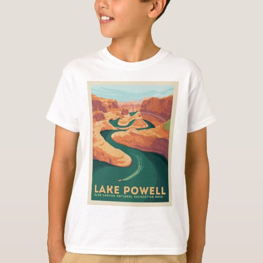 T-shirt Lac Powell | Arizona et Utah (Devant)