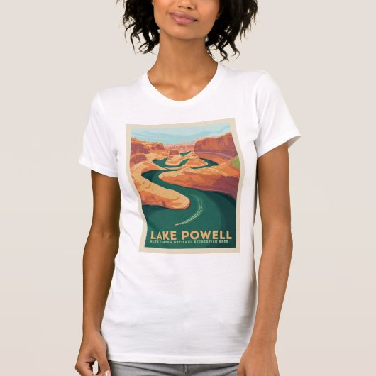 T-shirt Lac Powell | Arizona et Utah (Devant)