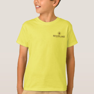 T-shirt Lac seed - logo de cône de pin sur l'avant, dessu