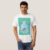 T-shirt lac St Clair USA Plan du lac Canada (Devant entier)