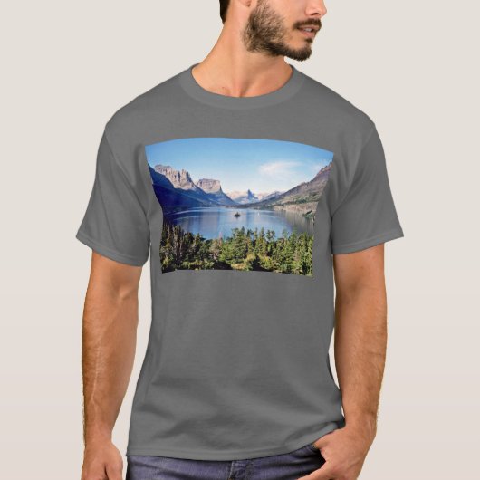 T-shirt Lac st. Mary - parc national de glacier (Devant)