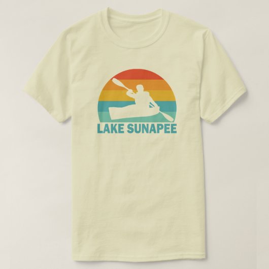 T-shirt Lac Sunapee New Hampshire Kayak (Design devant)
