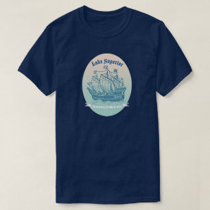 T-shirt Lac Supérieur grands navires pour les boutiques de