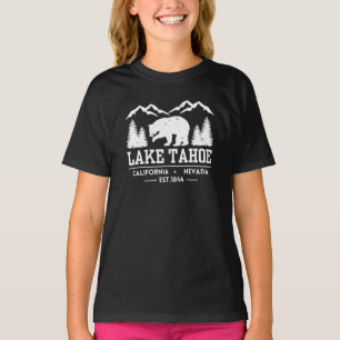 T-shirt Lac Tahoe - Californie Grizzly Bear Mountains