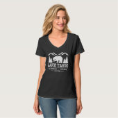 T-shirt Lac Tahoe - Californie Grizzly Bear Mountains (Devant entier)