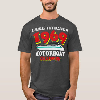 T-shirt Lac Titicaca 1969 Champion Motorboat C