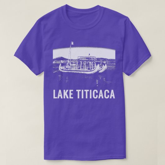 T-shirt Lac Titicaca Andes Bolivie Pérou Voyage Souvenir (Design devant)