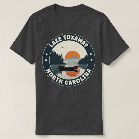 T-shirt Lac Toxaway North olina Sunset (Design devant)