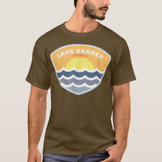 T-shirt Lac Varner Géorgie GA Sunset Vacances Souvenir