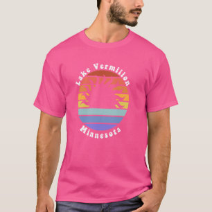 T-shirt Lac Vermilion Minnesota MN Sunset Souvenir Vacati
