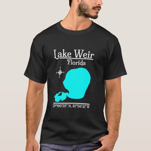 T-shirt Lac Weir Floride Long Manche T Chemise (Devant)