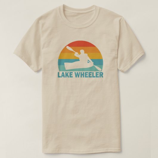 T-shirt Lac Wheeler Caroline du Nord Kayak (Design devant)