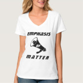 T-shirt "L'accent mis sur la matière" (Devant)