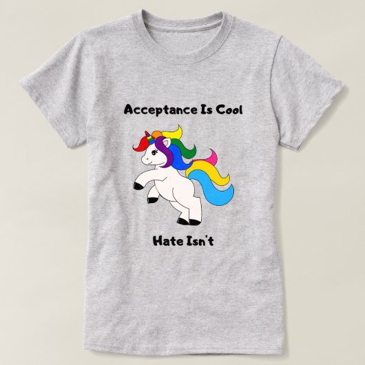 T-shirt L'acceptation est cool (Design devant)