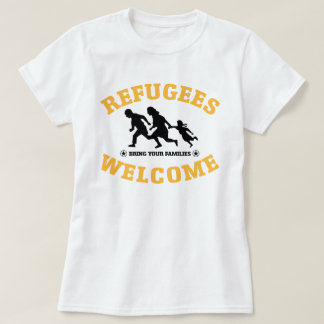 T-shirt L'accueil de réfugiés amènent vos familles