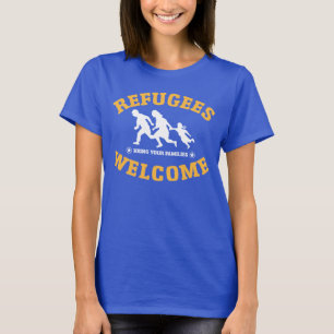 T-shirt L'accueil de réfugiés amènent vos familles