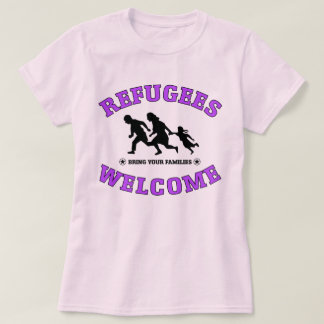T-shirt L'accueil de réfugiés amènent vos familles