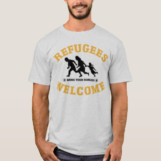 T-shirt L'accueil de réfugiés amènent votre famille