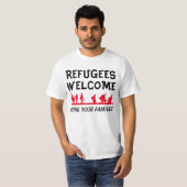T-shirt L'accueil de réfugiés amènent votre famille (Devant entier)